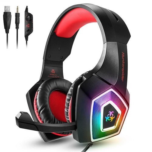Dragon Stereo LED Gaming Headset with Microphone front view