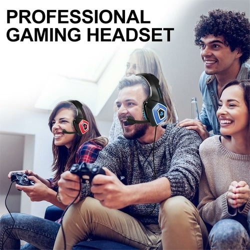 Noise-canceling mic on Dragon Stereo LED Gaming Headset with Microphone